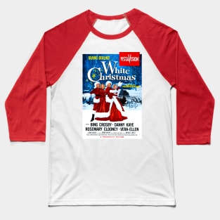 White Christmas Baseball T-Shirt